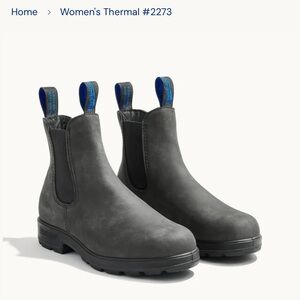 EUC Blundstone 2273 Rustic Black Waterproof Thermal Leather Boots